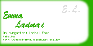 emma ladnai business card